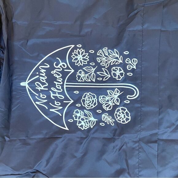 NWT Wool + Pepper Co. NO RAIN NO FLOWERS Raincoat / Windbreaker - Picture 4 of 5